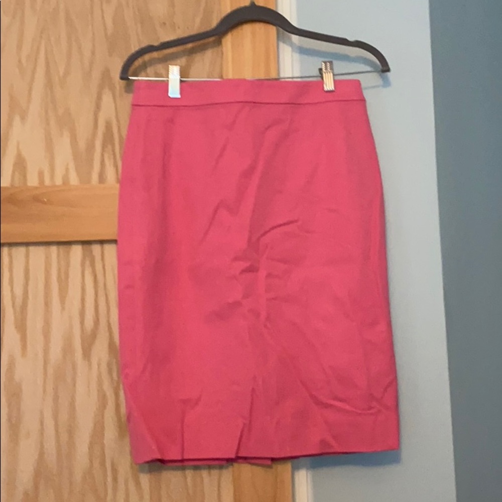 Pink pencil skirt